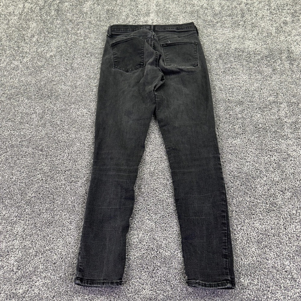 Gap Jeans Womens 6 True Skinny Super High Rise Charcoal Wash Stretch Denim City